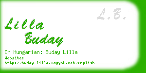 lilla buday business card